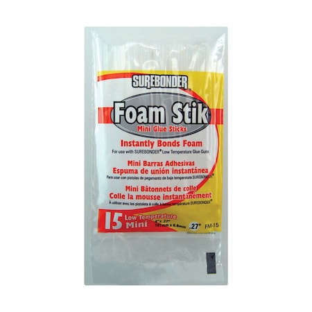 Surebonder Surebonder Foam Stik .27 in. D X 4 in. L All Purpose Glue Sticks White 15 pk FM-15